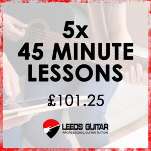 5 x 45 minute guitar lessons